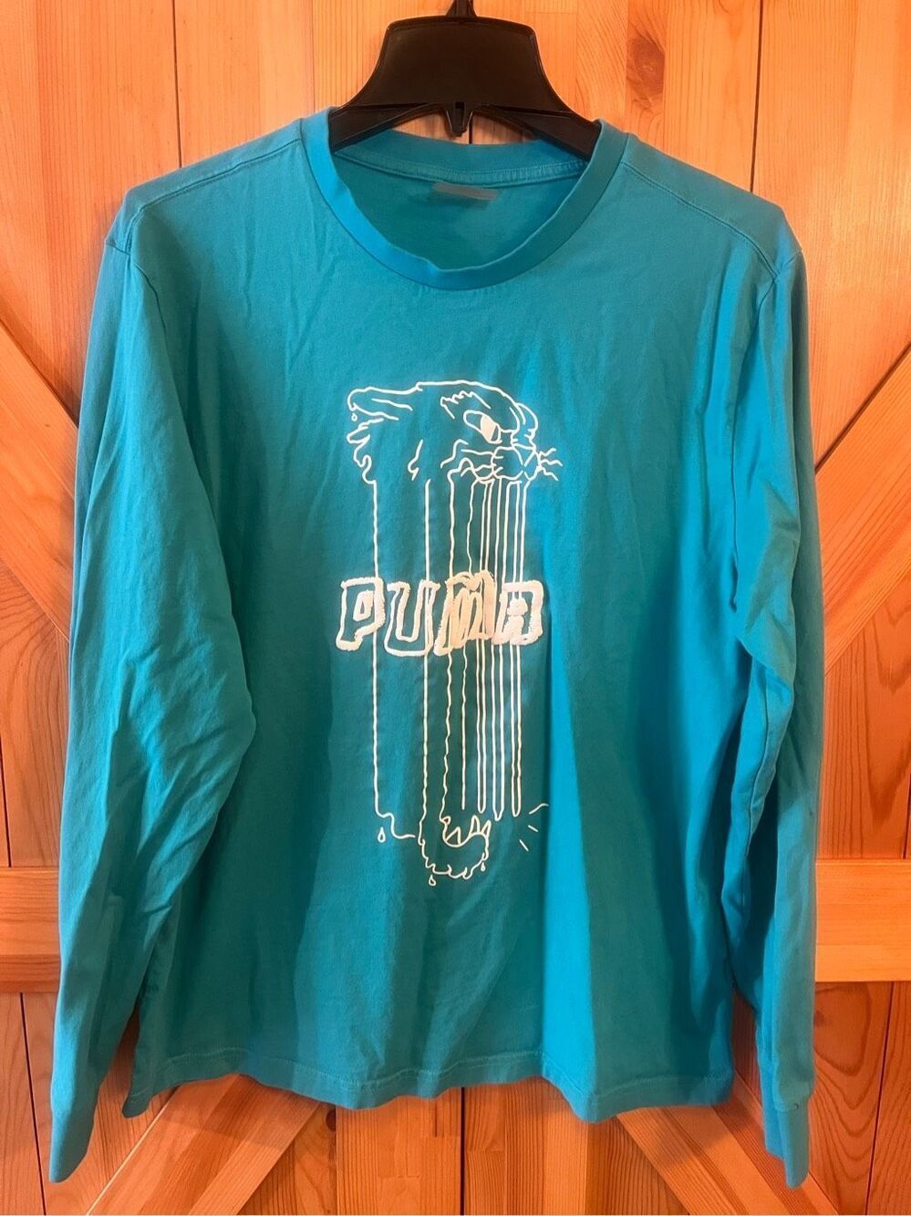 Puma Jaguar Drip long sleeve shirt size large (1194)